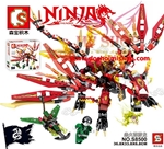 HẾT - Ninjago Red Dragon 8500:- Hàng cao cấp chính hãng Senbao - China

- Chuẩn nhựa ABS an tòan 

- SP gồm 460 miếng ráp kèm HD