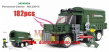 23015 Personel Carrier - Xe Chở Lính :- Hàng cao cấp chính hãng JieStar - China
- Chuẩn nhựa ABS an toàn
- SP gồm 182 miếng ráp kèm HD