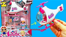Set Búp Bê + Trực Thăng LOL:MADE IN CHINA
+ Chất liệu :  Nhựa 
+ SP gồm 2 búp bê + 1 trực thăng màu trắng hồng siêu xinh
+ Full box