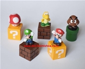 Set 5 Mô Hình SUPER MARIO ( 5-6Cm ):MADE IN CHINA 
+ Hãng SX : ĐCN
+ Chất liệu : Nhựa pvc
+ 1 set sp gồm có 5 mô hình cao 5-6cm , nhỏ gọn trong tay
