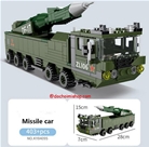 KY84095 Xe Tên Lửa Quân Sự: 
MADE IN CHINA
+ Hãng SX : Kazi
+ Chất liệu : Nhựa abs an toàn
+ Sp gồm 403 miếng ráp kem hướng dẫn