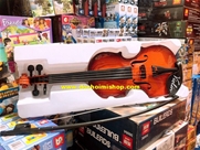HẾT HÀNG-------Đồ Chơi Đàn VIOLIN:MADE IN CHINA 
Chất liệu : Nhựa 
SP KHÔNG dùng pin 
Dài 35cm 
Sp đồ chơi KHÔNG BẢO HÀNH