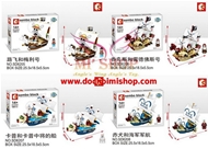 HẾT HÀNG---Combo 4 Tàu Cướp Biển One Piece 6205>6208:- Hàng cao cấp chính hãng Senbao (China)
- Chuẩn nhựa ABS an toàn
- Sưu tầm đủ 4 mẫu trong collection
>>> CHỈ 360.000Đ/combo 4 mẫu
Giá lẻ : 110.000đ/hộp