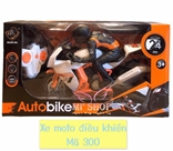 Xe Mô Tô Điều Khiển MS300:MADE IN CHINA
+ Hãng SX : ĐCN
+ Chất liệu : Nhựa Abs an toàn
+ Ảnh thật shop chụp ,  xe chạy bằng bánh giả nhỏ bên dưới , nhựa đẹp