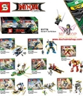 SY776 Set 8 Box Ninja New 2017 :MADE IN CHINA
Hãng SX : SY
Chất liệu : 100% nhựa ABS an toàn
Sp là 1 set 8 hộp lắp ráp Ninja mới nhất 2017 - 8 mẫu khác nhau cực đẹp