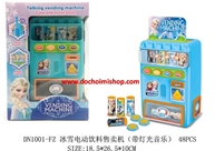 Máy Bán Nước Tự Động Elsa - Kitty:MADE IN CHINA
Hãng SX : ĐCN
Chất liệu : Nhựa an toàn
SP gồm 48pcs - Có đèn & âm thanh - Có 2 kiểu : Hồng Kitty & Xanh Elsa