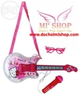 Đàn Guitar Hello Kitty + Micro:- SP siêu cute - màu hồng Kitty dành cho các Fan Nhí Girl xinh xắn nhé
- SP dùng pin , dây giả , có các nút nhấn phát ra âm thanh , có kèm Micro nhỏ xinh 
- Chất liệu : nhựa an toàn cao cấp