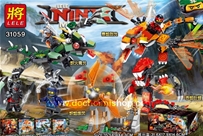 Lele 31059 Set 4 Mẫu Ninja 2017:MADE IN CHINA
Hãng SX : LELE
Chất liệu : 100% nhựa ABS an toàn
Sp là 1 set gồm 4 hộp lắp ráp 4 kiểu Ninja mới nhất 2017 ^^