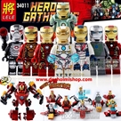 HẾT HÀNG - LELE 34011 :- Hãng SX : Lele - China
- Chuẩn nhựa ABS an toàn
- 1 set gồm 8 nhân vật Iron Man - có thể kết hợp tạo thành 1 Hulkbuster như ảnh