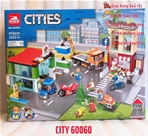 Lắp Ráp City 60060 Thị Trấn Sôi Động Town Center 842Pcs: Link shopee đặt hàng trực tiếp  https://shp.ee/iniyceh
 Made in China
 Chất liệu : Nhựa abs an toàn
 SP gồm 842 pcs
Tất cả ảnh update có hình Logo shop đều là tự shop chụp , các bạn yên tâm nhé
