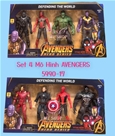 Set 4 Mô Hình Avengers 5990-17:MADE IN CHINA

+ Hãng SX : ĐCN

+ Chất liệu : Nhựa Abs an toàn

+ Ảnh thật shop chụp , mô hình nhựa , 2 set chọn lựa , nhắn tin shop check hàng nhanh cho cb nhé

 

 

