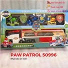 Set Xe Tải Chó Cứu Hộ Paw Patrol 50996:MADE IN CHINA 
Hãng SX : ĐCN
Chất liệu : Nhựa abs
Xe tải dài 40cm , kèm 3 xe chó cứu hộ
Ảnh thật do shop tự chụp