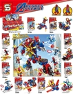 SY1456 Set 8In1 Robot Mech Avengers:MADE IN CHINA
+ Hãng SX : Sembo Block
+ Chất liệu : Nhựa abs an toàn
+ SP gồm 1 set 8 hộp lắp ráp 8 Siêu anh hùng & 1 Robot Mech kèm phụ kiện như hình