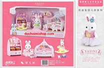 Phòng Ngủ Baby Thỏ 733:MADE IN CHINA 
Hãng SX : Yasini
Chất liệu : 100% nhựa Abs an toàn
Sp gồm Thỏ + Giường em bé + Kệ + Phụ kiện
SP size mini nha các mẹ , rất xinh & dễ thương