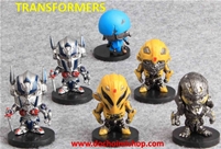 Set 6 Mô Hình Mini TRANSFORMERS:MADE IN CHINA
Chất liệu : Nhựa PVC 
Sp bán theo set / không bán lẻ 1 con
SP mô hình , không có bất kì chức năng nào 
Thích hợp trưng bày & sưu tầm
Màu sắc có thể đậm / nhạt hơn do ánh sáng