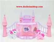 Lâu Đài Cổ Tích Ngựa PONY :Made in China
Ảnh thật sp 100%
Chất liệu : Nhựa ABS an toàn cho trẻ em 
SP gồm : 1 lâu đài nhựa ( có đèn ) có thể xếp được 2 kiểu y ảnh + 2 ngựa PONY