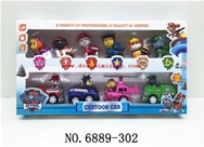 Set 6 Chó + 4 Xe Đội Chó Cứu Hộ 302:MADE IN CHINA 
+ Chất liệu : Nhựa abs an toàn
+ Sp gồm 6 mô hình chó + 4 xe trong phim đội chó cứu hộ 
+ SP thích hợp cho các bé yêu thích phim , sưu tầm , mang theo khi đi chơi ....