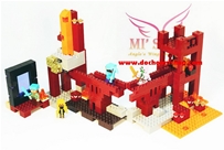 Minecraft 10393 Pháo Đài Địa Ngục:+ Chất liệu : Nhựa ABS an toàn trẻ em
+ Series My World của Bela là mẫu tương tự series MineCraft của Lego
+ Gồm 562 miếng ráp + HD