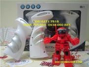 HẾT - ROBOT ĐIỀU KHIỂN SIÊU LẠ:ROBOT ĐIỀU KHIỂN ( HÀNG ĐỘC )
Chất liệu : Nhựa cao cấp
Robot pin sạc và điều khiển dùng pin 3A
Có 4 màu : Cam - Trắng - Đen - Xanh đen
Cao 10cm - Dài 4.5cm - Rộng 5.5cm
Cách chơi :
+ Cầm 2 tay 2 điều khiển ( điều khiển như hình )
+ Dùng tay đưa tới / lui robot sẽ đánh tới ...