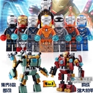 DLP9065 Set 8 Iron Man 4In2 :MADE IN CHINA
Hãng SX : DLP
Chất liệu 100% nhựa ABS an toàn
Sp gồm 8 minifigures Iron Man , kết hợp có thể tạo thành 2 mini robot như hình ^^