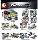 SY102315 > 102318 Xe Cảnh Sát SWAT < BÁN LẺ >:MADE IN CHINA 
Hãng SX : SY
GIÁ BÁN LẺ từng mã số : 120K / hộp
Khách mua cả 4 mã - Giá 400k / set nhé
*** Khách mua hàng vui lòng LIÊN HỆ TRƯỚC để shop KIỂM TRA HÀNG CÒN hay HẾT nhé * Cảm ơn