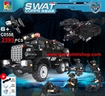C0558 Set Xe & Máy Bay SWAT:- Hàng cao cấp chính hãng WOMA ~ no fake
- Chuẩn nhựa ABS an toàn 
- SP gồm 2.393 miếng ráp kèm HD