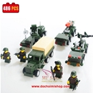 HẾT------Kazi 84052 Set 4 In 1 Xe Tên Lửa:MADE IN CHINA
Hãng SX : KAZI 
Chất liệu : 100% nhựa ABS an toàn
Sp là 1 set gồm 4 box là 4 mẫu xe quân sự khác nhau >>> có thể kết hợp tạo thành 1 mẫu xe Tên lửa mới to hơn 
Ảnh thật SP :