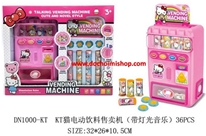Máy Bán Nước Tự Động Kitty - Elsa:MADE IN CHINA
Hãng SX : ĐCN
Chất liệu : Nhựa an toàn
SP gồm 48pcs - Có đèn & âm thanh - Có 2 kiểu : Hồng Kitty & Xanh Elsa