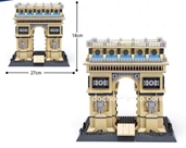 8021 The Triumphal Arch Of Paris:- Hàng cao cấp chính hãng Wange 

- Sp gồm 1.401 miếng ráp kèm HD

- Chuẩn 100% Nhựa ABS an toàn