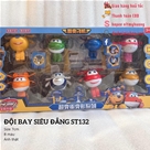 Set 8 Mô Hình Đội Bay Siêu Đẳng Super Wings T132:Link shopee đặt hàng trực tiếp  https://shp.ee/iniyceh
 Made in China
 Chất liệu : Nhựa abs an toàn
Tất cả ảnh update có hình Logo shop đều là tự shop chụp , các bạn yên tâm nhé