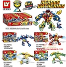 HẾT HÀNG-----LY75093 Set 4IN1 IRON-MAN:MADE IN CHINA
Hãng SX : LY
100% nhựa ABS an toàn
1 set gồm 4 hộp lắp ráp 4 kiểu Iron-Man >>> 4in1 có thể lắp ráp kết hợp
