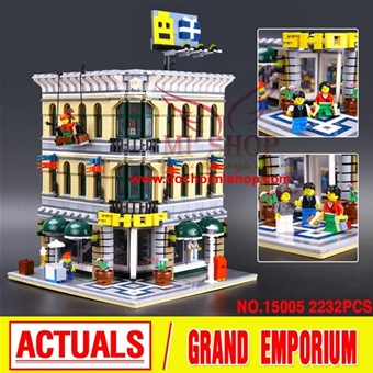 HẾT----15005 Grand Emporium: - Hàng cao cấp chính hãng LEPIN

- Fake mẫu Lego Creator mới nhất , chuẩn và đẹp  - Giá bèo

- Sp gồm 2.182 miếng ráp kèm HD

- Chuẩn nhựa ABS an toàn 
