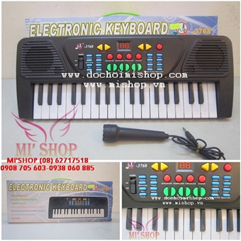 HẾT - Đồ Chơi Đàn Mini Organ 3768 Dùng Pin: ĐỒ CHƠI ĐÀN ORGAN DÙNG PIN

Chất liệu : Nhựa
Mã số 3768
Màu : đen
Đàn có 37 keys , nhiều âm thanh và tính năng .
Có chức năng record  , có micro , dùng pin 2A