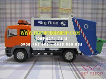 HẾT HÀNG-XE CHỞ RÁC SKY BLUE ( Dài 14Cm ): Xe mô hình chở rác Sky Blue

Xe dài 14 cm 

Chất liệu : hợp kim + nhựa

Xe có đèn và âm thanh 