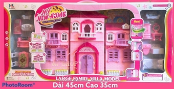 Mô Hình Ngôi Nhà Villa Hồng Dream House: Made in China

+ Hãng SX : ĐCN

+ Chất liệu : Nhựa abs an toàn

+ Ngôi nhà màu hồng đậm nhạt thêm tím nhìn xinh xắn vô cùng , các bé gái sẽ rất thích vì còn có phụ kiện nội thất đi kèm cũng rất đáng iu

+ Ảnh shop tự chụp & edit





 









 