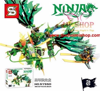 Ninjago SY550 Green Dragon: - Hàng cao cấp chính hãng SY 

- Chuẩn nhựa ABS an toàn cho trẻ em

- SP gồm 339 miếng ráp kèm HD
