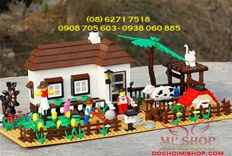 NÔNG TRẠI VUI VẺ 34204N - 483 Miếng Ráp: SP chính hãng Wange cao cấp

Không phải hàng FAKE Lego - Mẫu do chính hãng thiết kế độc quyền

100% Nhựa ABS an toàn cho trẻ em

Sp gồm 483 miếng ráp + HD