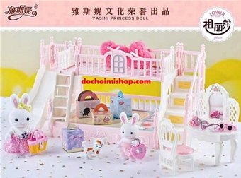 Phòng Ngủ Giường 2 Tầng Thỏ: MADE IN CHINA

+ Hãng SX : YASINI

+ Chất liệu : Nhựa abs an toàn

+ SP full box siêu đáng yêu , là món quà xinh xắn dành cho các bé gái
