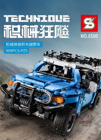 SY8500 Technic Xe Địa Hình Toyota : MADE IN CHINA

+ Hãng SX : SY

+ Chất liệu : Nhựa abs an toàn

+ Sp gồm 999+ miếng ráp kèm sách HD





