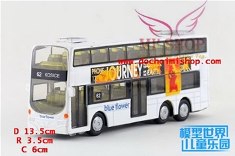Xe Bus 2 Tầng Journey ( 3 Màu ): + Chất liệu : Hợp kim + nhựa 

+ Sp có 3 màu - có đèn & âm thanh

+ Xe kéo trớn - No box
















