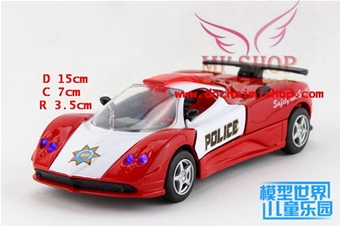XE PAGANI ZONDA POLICE - 4 MÀU: Chất liệu : Hợp kim - Nhựa - Cao su

SP có âm thanh và đèn 


SP cửa kéo ngang .Nhấn bánh xe để mở đèn