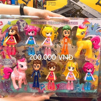 3 Mẫu - Mô Hình Nhựa Little Pony: MADE IN CHINA

+ Hãng SX : ĐCN

+ Chất liệu : Nhựa abs an toàn 

+ SP có 3 loại chọn lựa , có khớp , màu sắc và nét vẽ sắc sảo

+ Nhựa đẹp 

 

