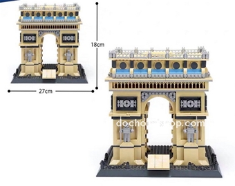 8021 The Triumphal Arch Of Paris: - Hàng cao cấp chính hãng Wange 

- Sp gồm 1.401 miếng ráp kèm HD

- Chuẩn 100% Nhựa ABS an toàn
