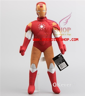 HẾT - Iron Man - Người Sắt Nhồi Bông: MADE IN CHINA
Hàng Nhập - Không phải hàng xưởng Việt nha
Chất liệu : Vài + Gòn
SP cao 35cm 
No box



