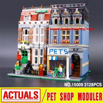 HẾT HÀNG - Creator 15009 Pet Shop : - Hàng cao cấp chính hãng LEPIN ~ Fake LEgo 

- Chuẩn nhựa ABS an toàn cho trẻ em 

- SP gồm 2.128  miếng ráp kèm HD