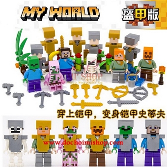 JX1048 Set 6 Nhân Vật Minecraft & Bù Nhìn: MADE IN CHINA

Hãng SX : Elephant
Chất liệu : 100% nhựa ABS an toàn
Sp gồm 6 box là 12 Nhân vật trong Game Nổi tiếng Minecraft & Bù Nhìn
 



 
 