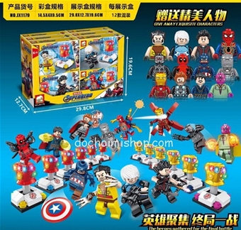 JX1179 Avengers & Găng Tay 12In1: MADE IN CHINA

+ Hãng SX : Elephant

+ Chất liệu : Nhựa abs an toàn

+ Sp gồm 12 hộp lắp ráp 12 minifigure Siêu anh hùng kèm phụ kiện

 

