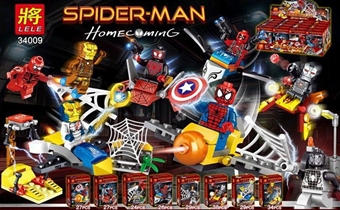 Lele 34009 Set Spiderman Homecoming & Iron Man: MADE IN CHINA

Hãng SX : Lele
Chất liệu 100% nhựa ABS an toàn
SP là 1 set gồm 8 Mini trong Spiderman Homecoming & Iron Man cực đẹp






