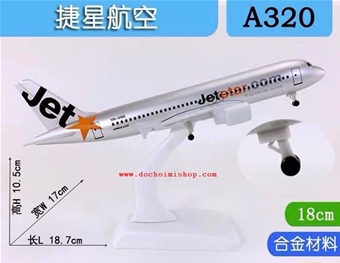 Mô Hình 18CM Máy Bay JETSTAR A320: 
 

 

 

MADE IN CHINA

Chất liệu : Máy bay bằng kim loại - Kệ bằng nhựa
Size Dài 18cm 
Có bánh xe 
1 màu như hình 
Full box
 

 



 

 

 

 

 

 

 

 