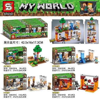 SY6191 Set 4In2 Khu Vườn Minecraft: MADE IN CHINA

- Hãng SX : Sembo block

- SP 1 set gồm 4 hộp lắp ráp như hình  ( với hơn 402 miếng ráp ) 

- Chuẩn nhựa ABS an toàn cho trẻ em

 

